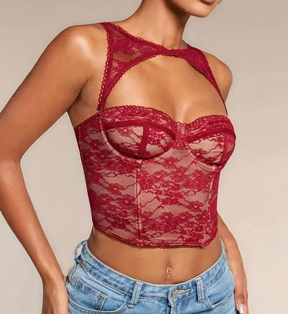 Corset suprema rojo