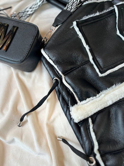 Chaqueta polar en cuero
