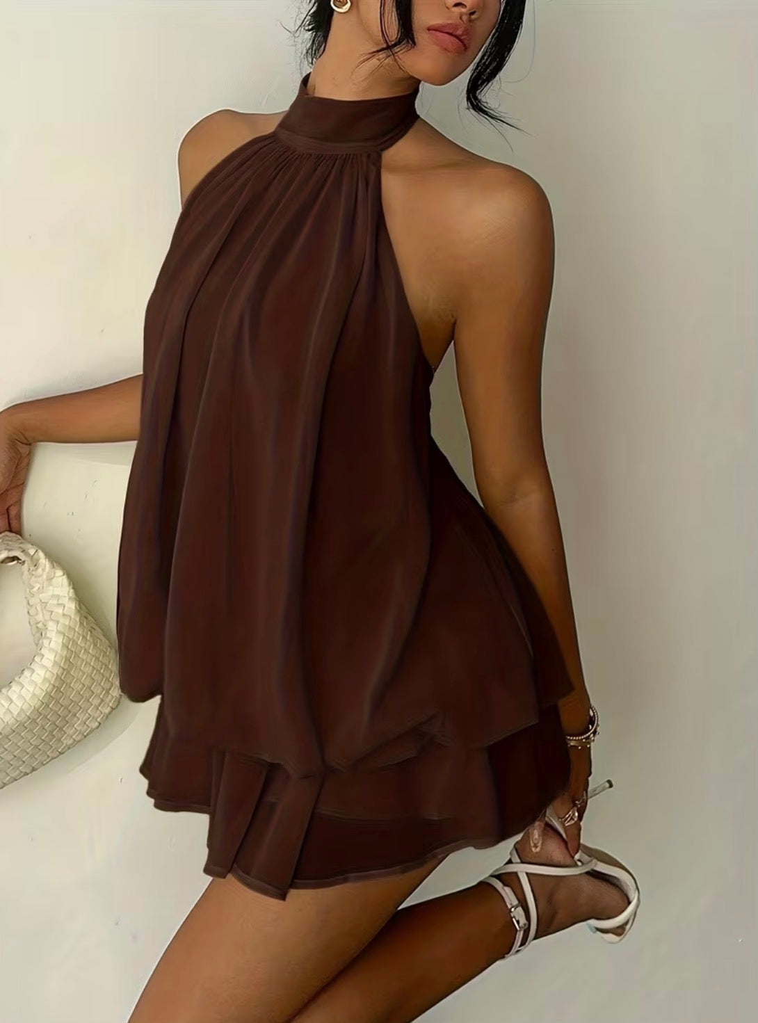 Vestido isabella cafe