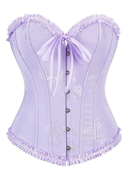 Corset victoriano lila pastel