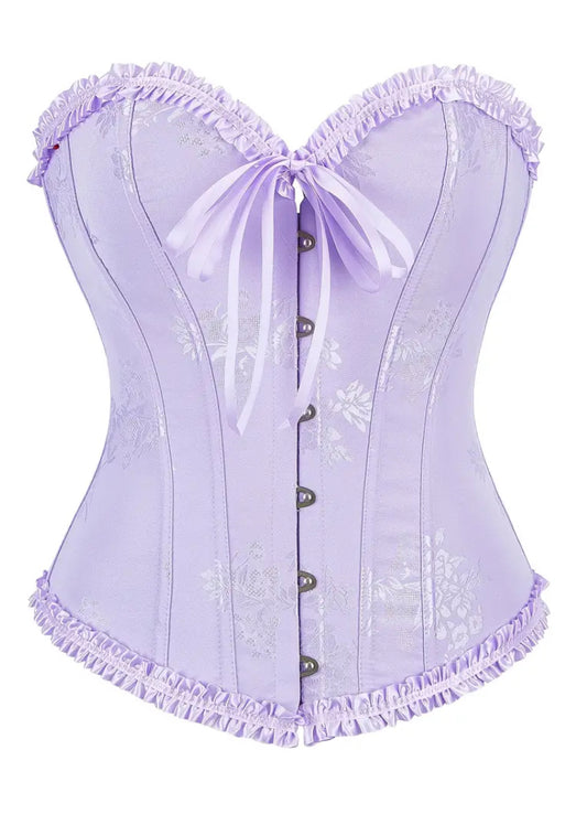 Corset victoriano lila pastel
