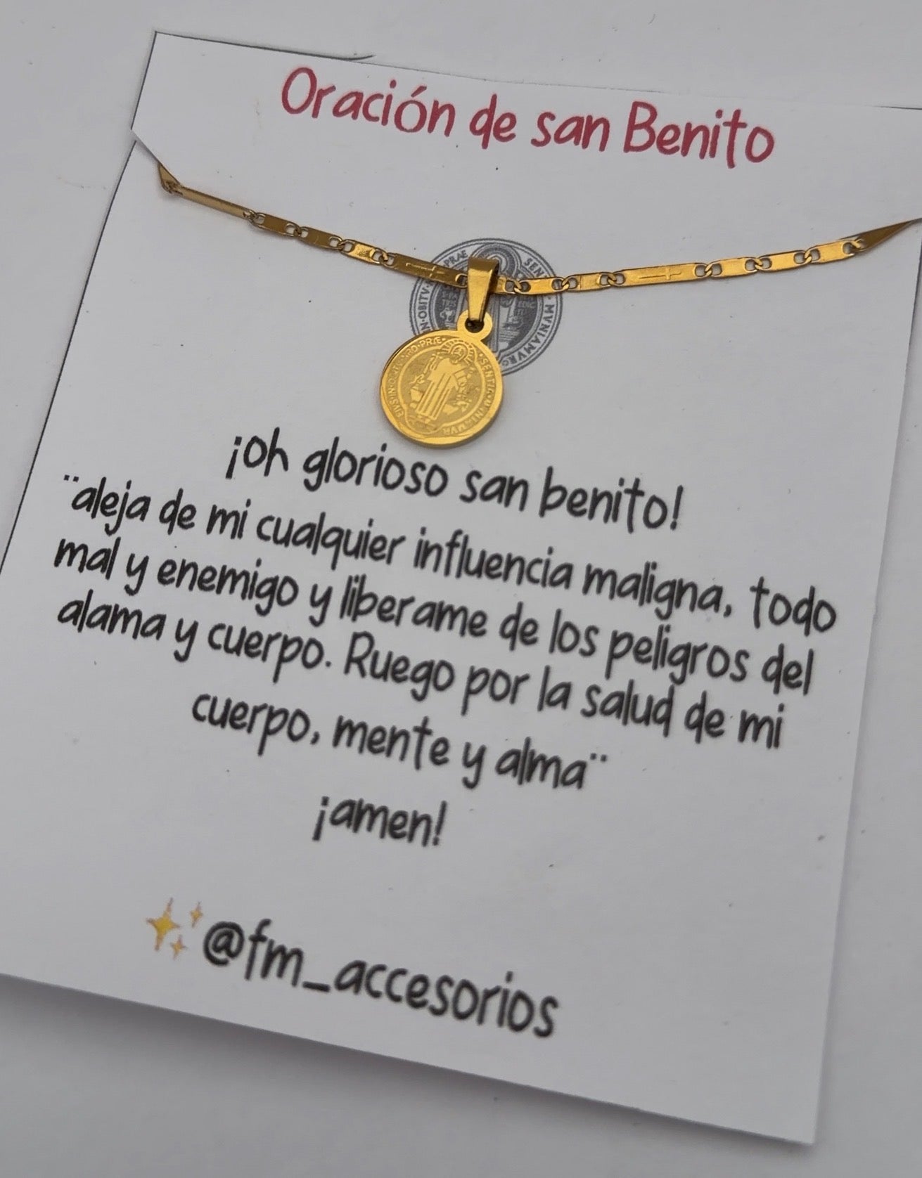 Cadena san Benito liso