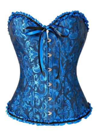 Corset victoriano azul oscuro