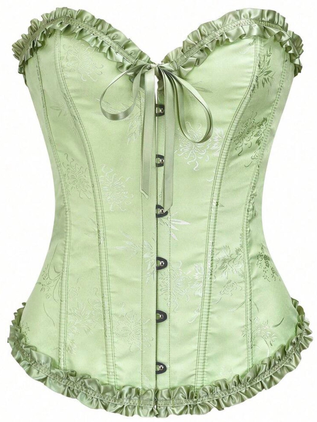 Corset victoriano verde manzana