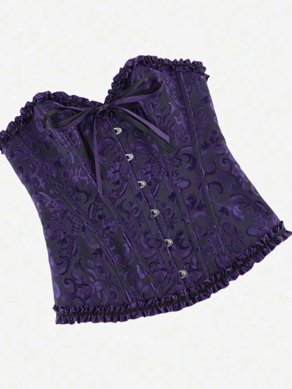 Corset morado con negro