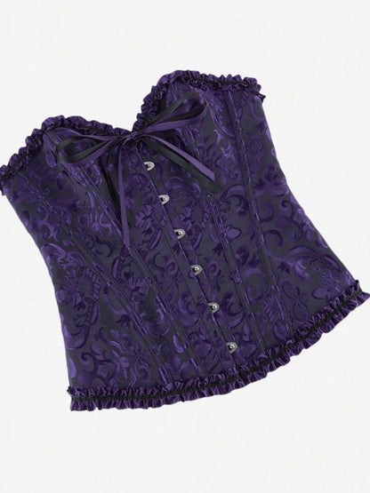 Corset morado con negro