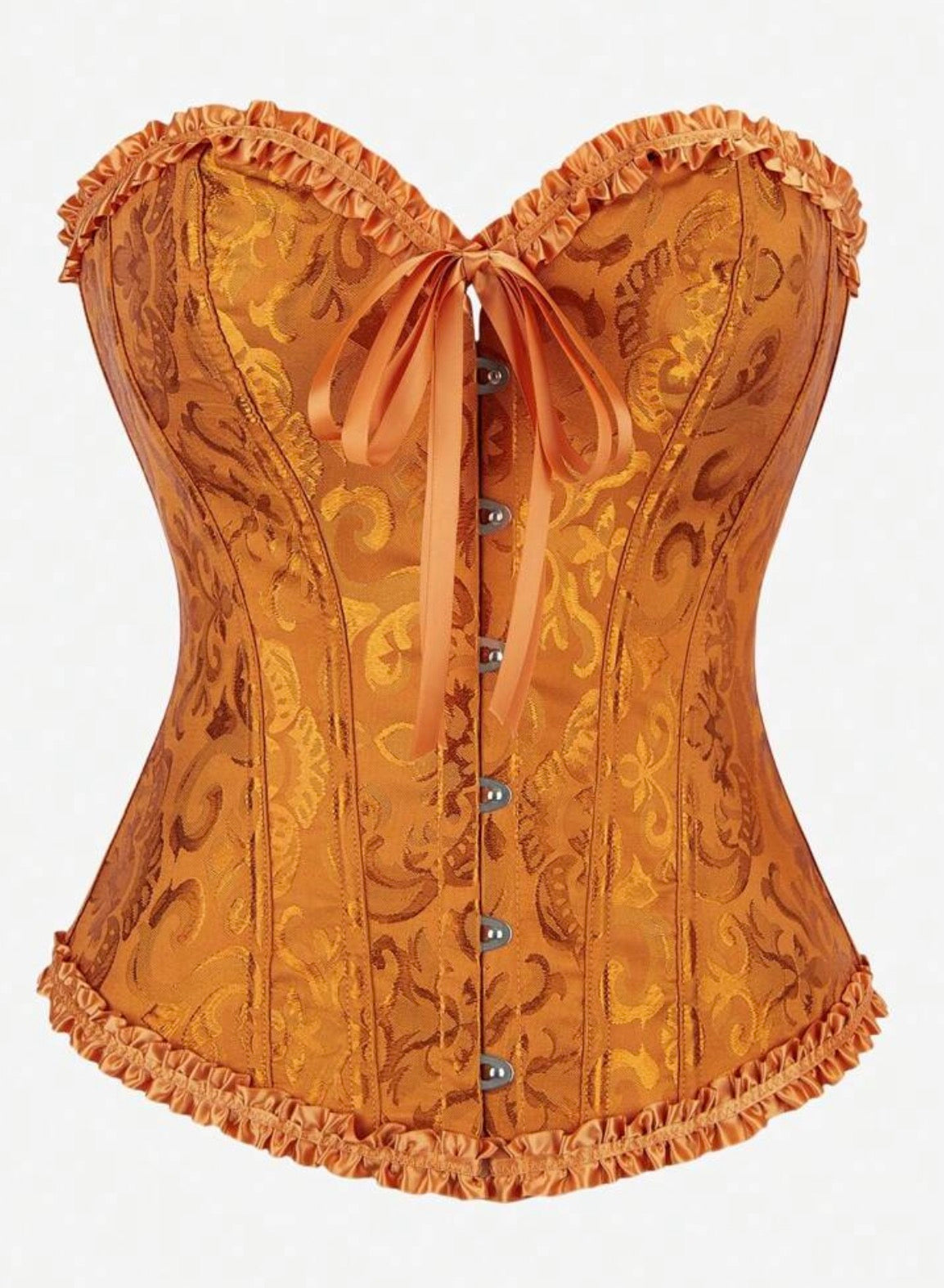 Corset victoriano naranja