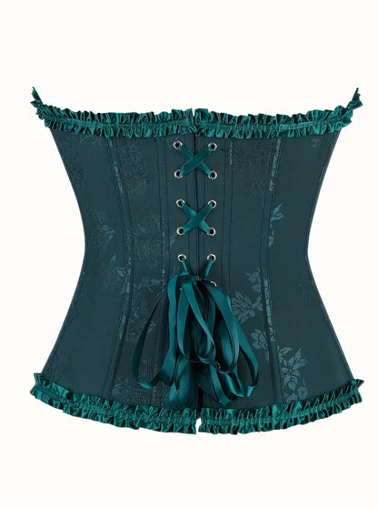 Corset victoriano verde Oscuro