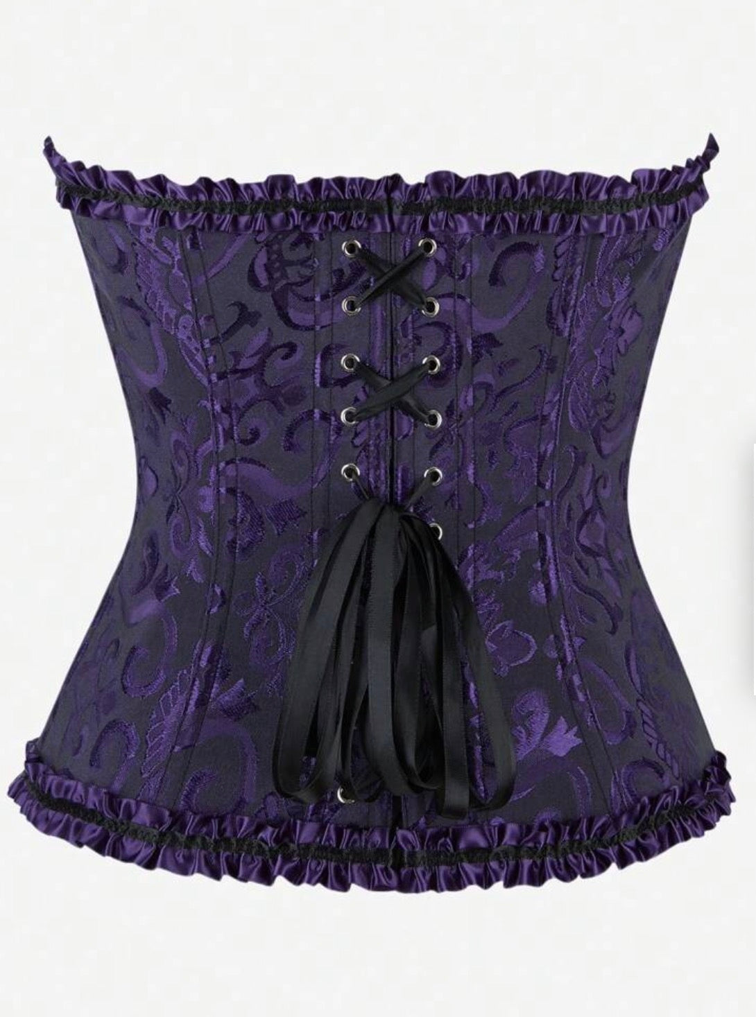 Corset morado con negro