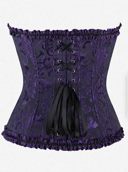 Corset morado con negro