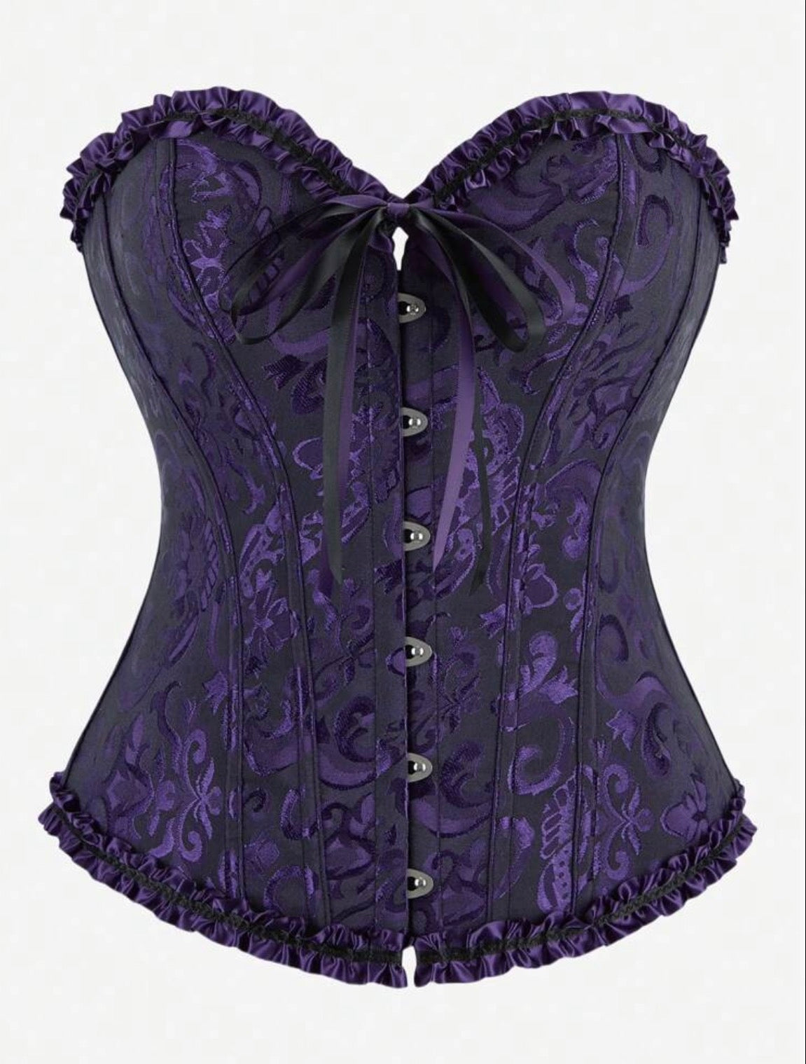 Corset morado con negro