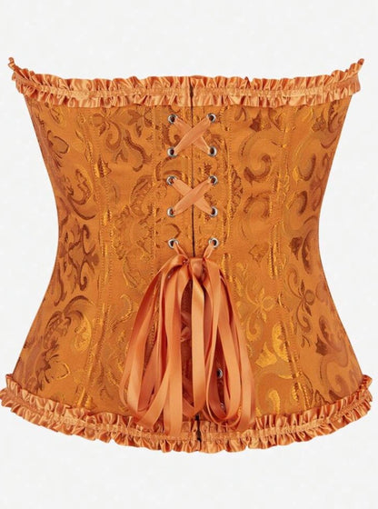 Corset victoriano naranja